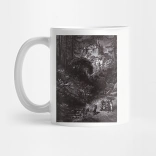 Puss in Boots Nears the Castle - Gustave Dore Mug